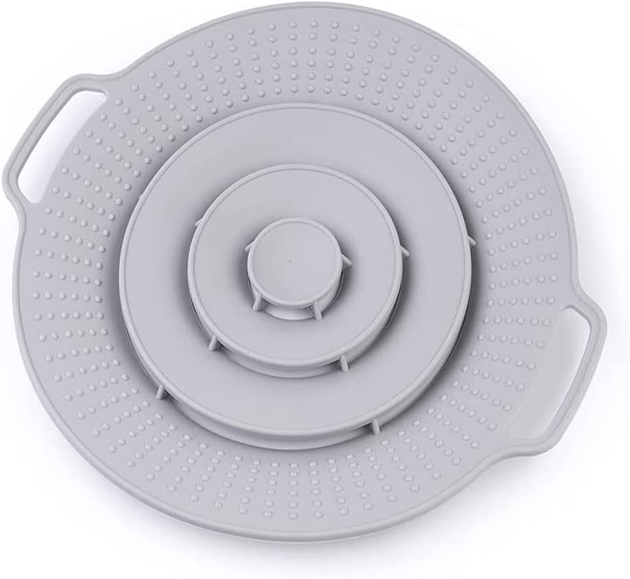Pot Cover Spill Stopper Lid - Thicken Silicone Boil Over Spill Safeguard,FDA Food Grade Stopper Lid Cover for Pots And Pans, BPA- Cover, Fits Openings 6" to 10" in Diameter