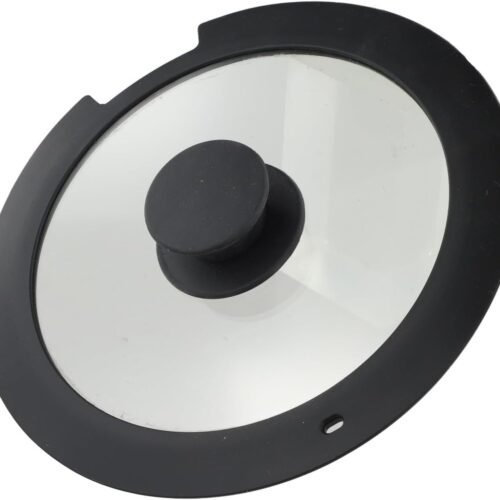 Silicone Pot Lid With Tempered Glass Cover, Steam Vents To Prevent Overflow, Heat Resistant And Equipped With Comfortable Handle For Safe Use Multiple Sizes Available(A 20CM)