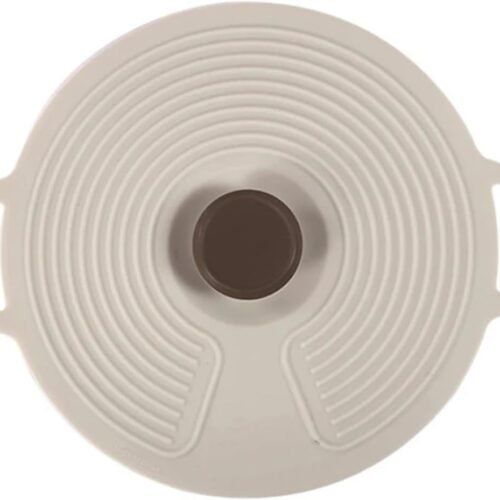 1PC/Set(3pcs) Anti Overflow and Dustproof Silicone Pot Cover Fresh Keeping Refrigerator Microwave Oven Sealed Cove(Beige Large)