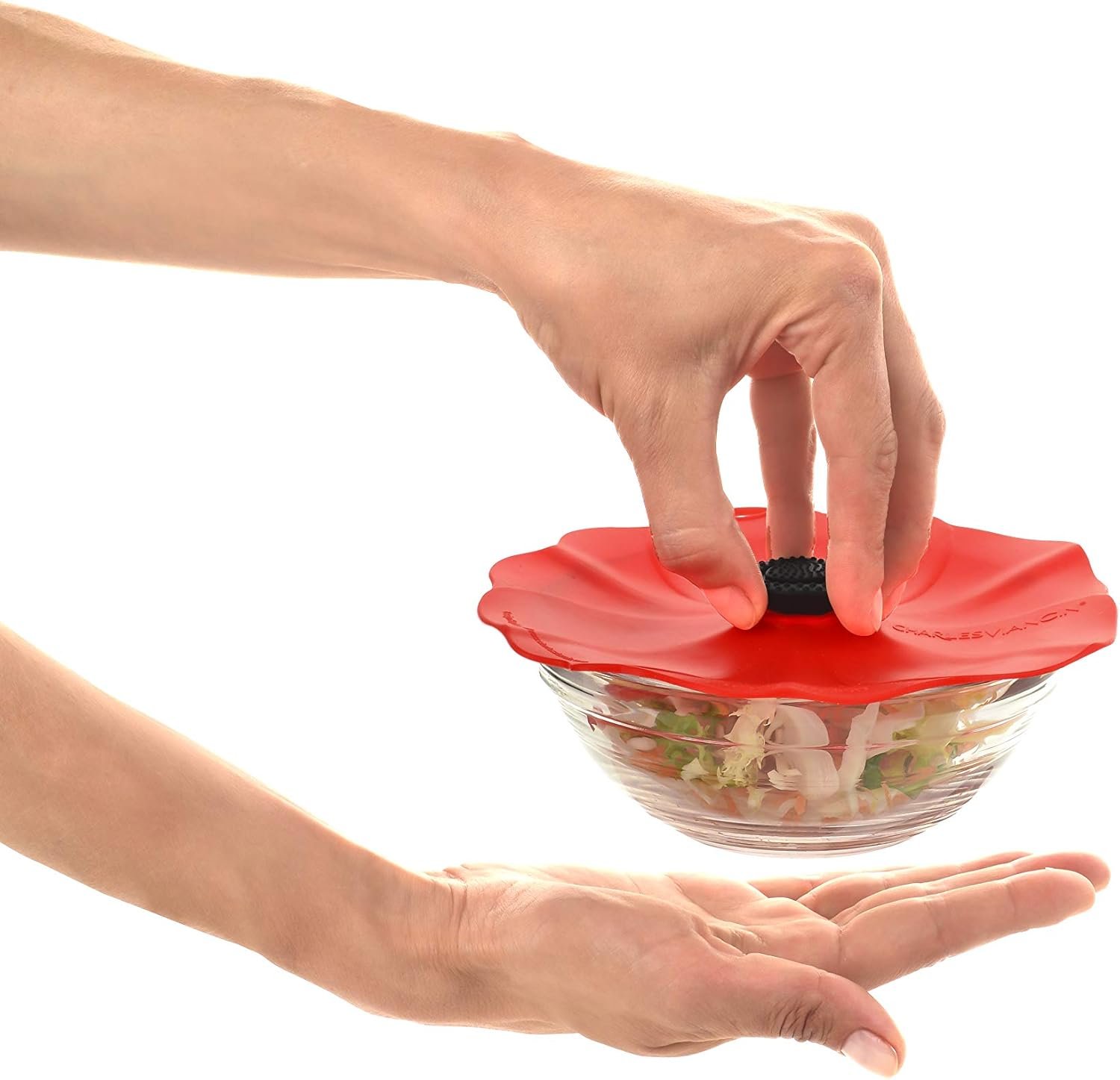 Silicone Lid for Food Storage and Cooking - Airtight Seal on Any Smooth Rim Surface - BPA-Free - Oven, Microwave, Freezer, Stovetop and Dishwasher Safe (6 Inch)